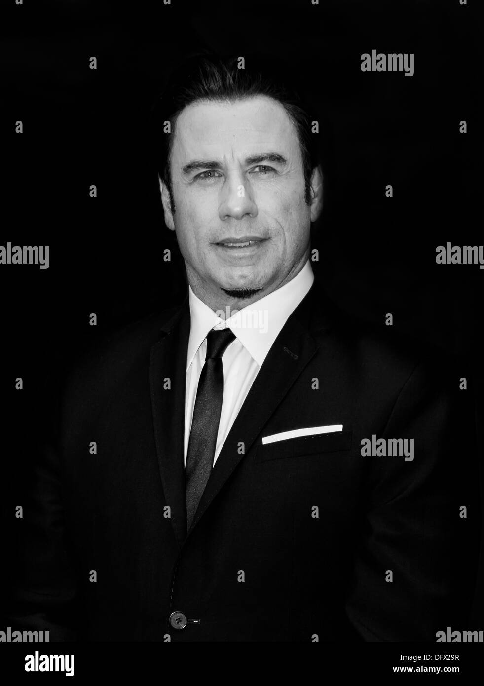John Travolta, schwarz / weiss portrait Stockfoto