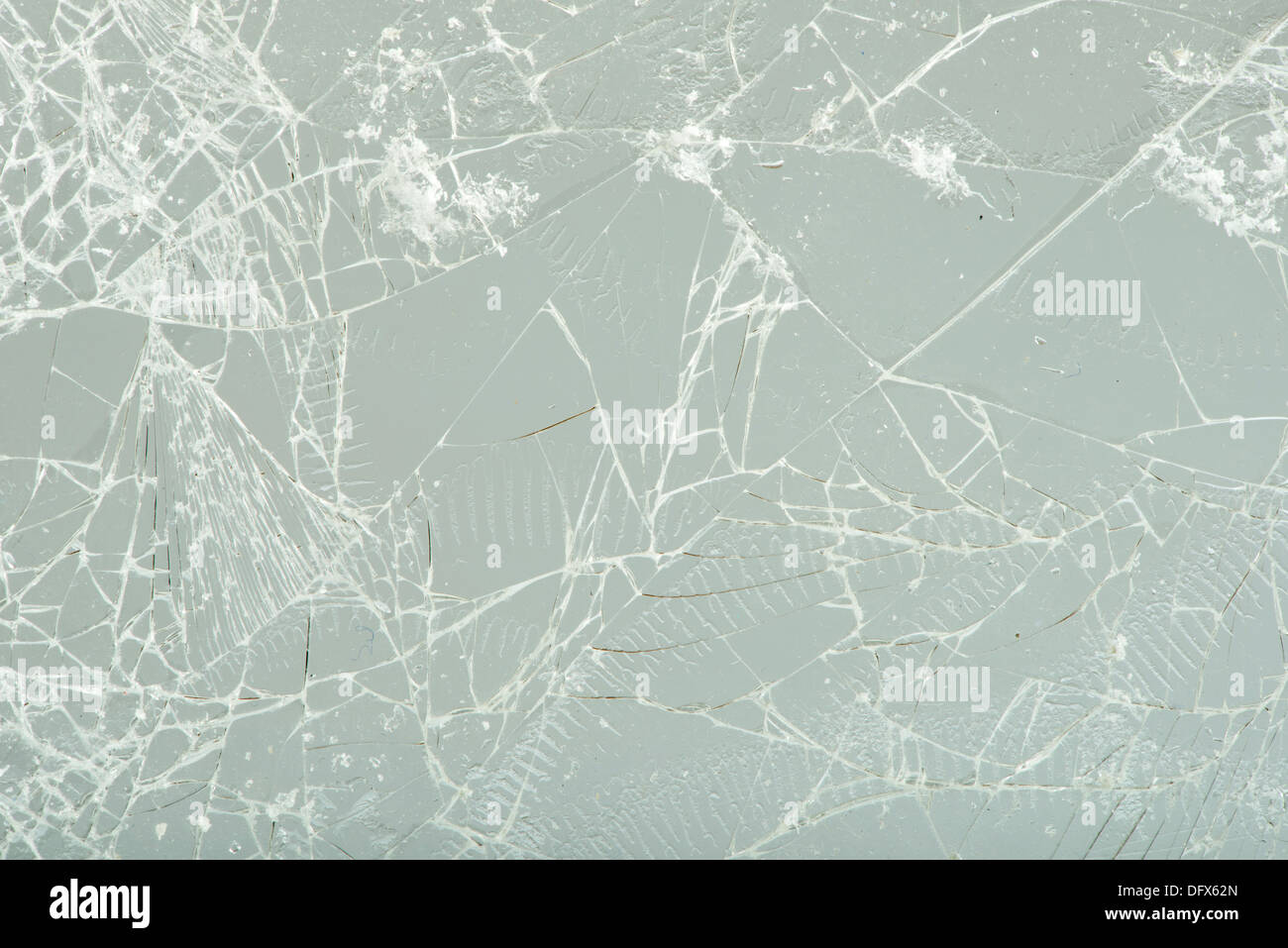 Zerbrochenes Glas. Schließen Sie Studio gedreht Stockfoto