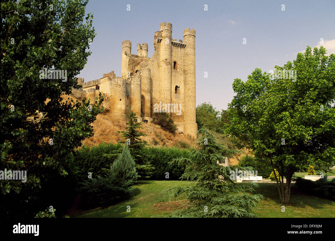 Schloss. Valencia de Don Juan. Provinz León. Spanien Stockfoto