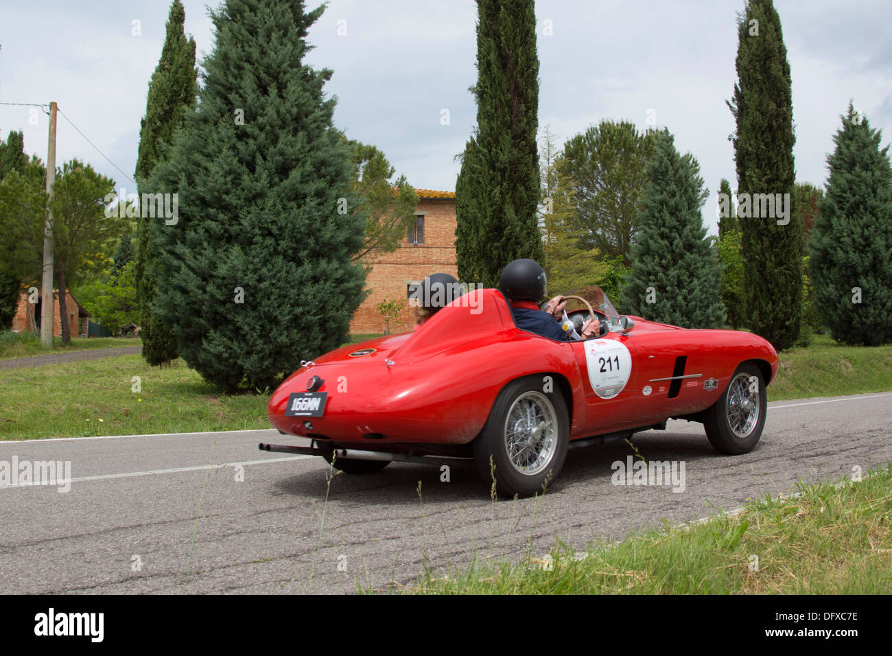 Mille Miglia, 1000 Miglia, Rasse, Alter, Auto, Toskana Stockfoto