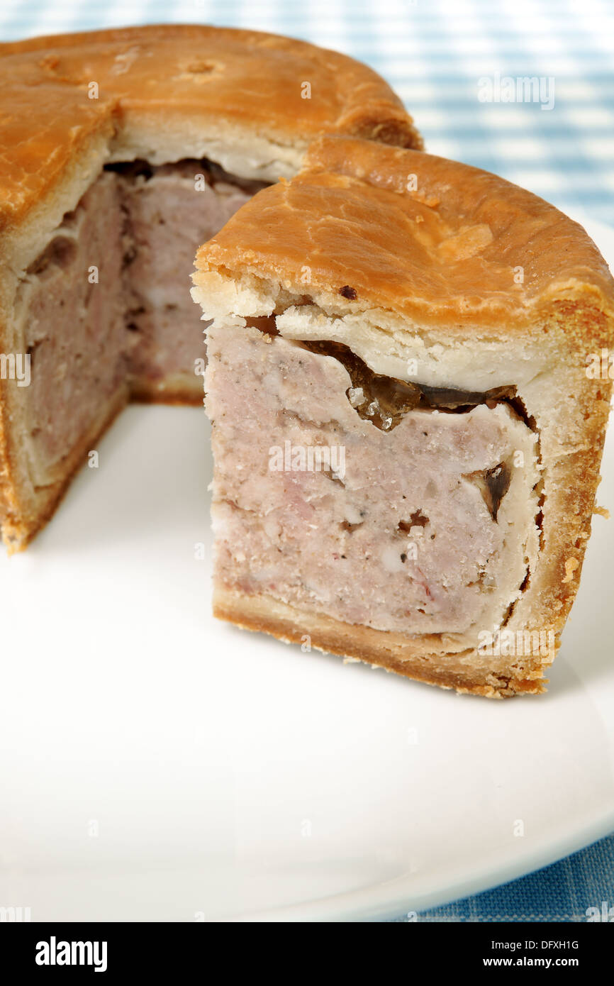 Traditionellen Stil Pork pie Stockfoto