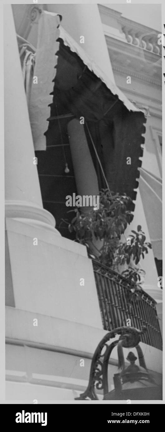 Fotografieren des südlichen Portikus des weißen Hauses anlässlich Fred Vinsons Vereidigung als Oberrichter von... 199377 Stockfoto