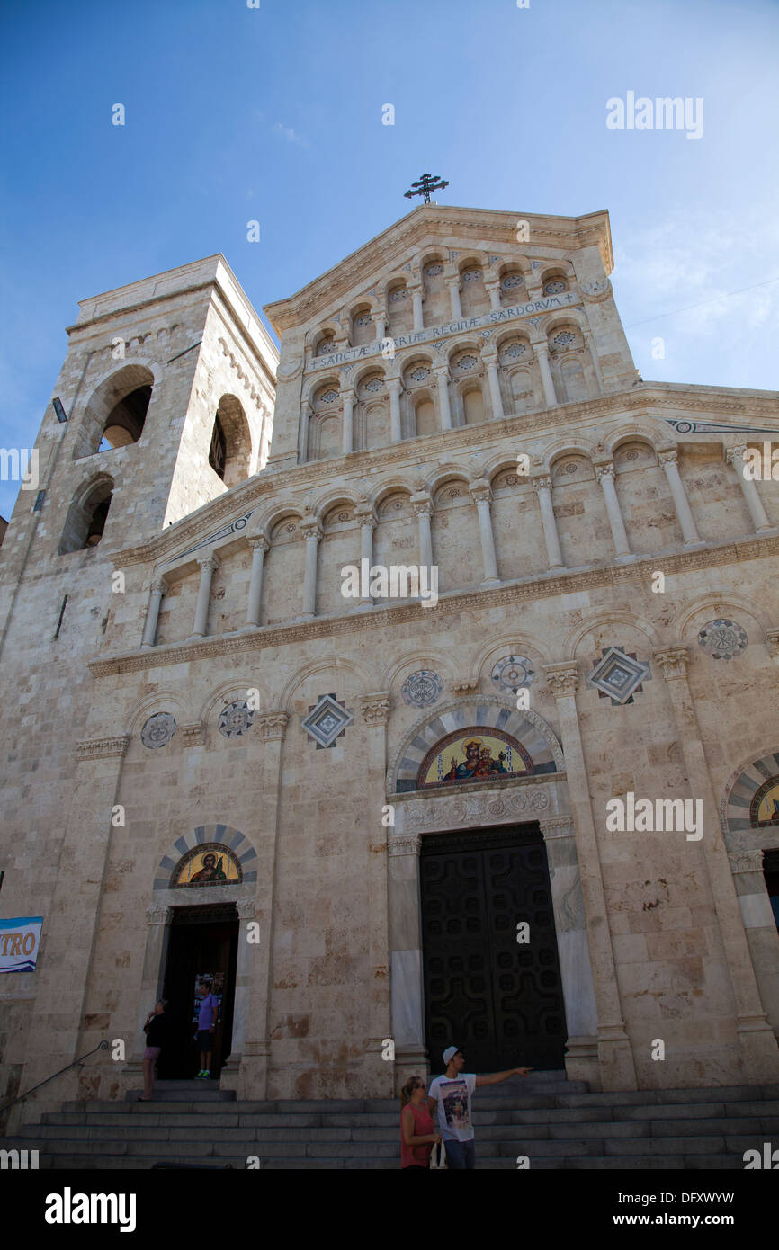 Cagliari-Kathedrale in Cagliari - Sardinien Stockfoto