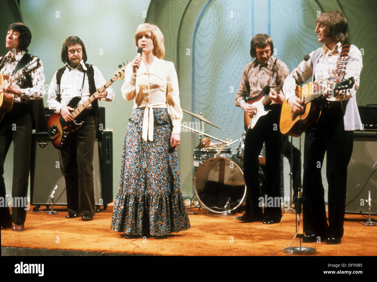 FÜNF Cent Stück UK-pop-Gruppe im Jahr 1976 Stockfoto