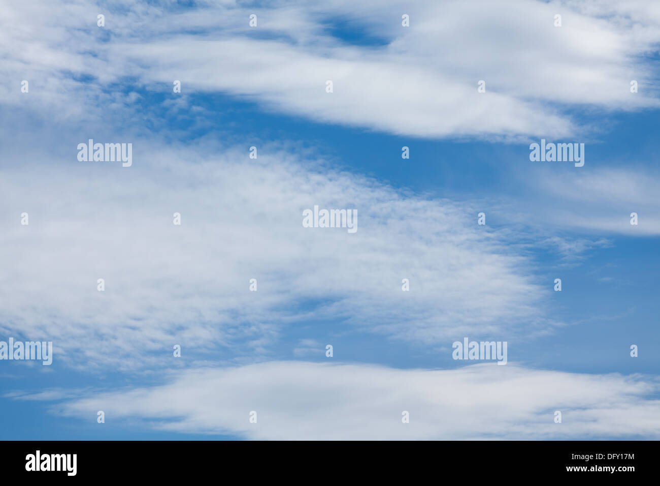 Feder Wolken Closeup blau mix Stockfoto