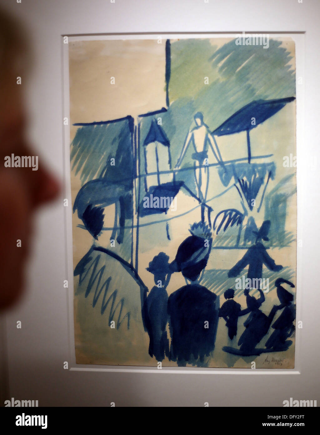 Bonn Deutschland 10 Oktober 2013 Eine Frau Geht Vorbei An Das