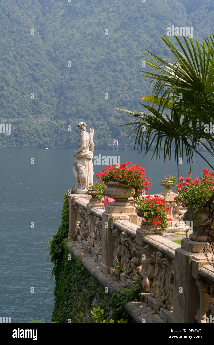 Villa del Balbianello in Lenno, Comer See, Lombardei, Italien Stockfoto