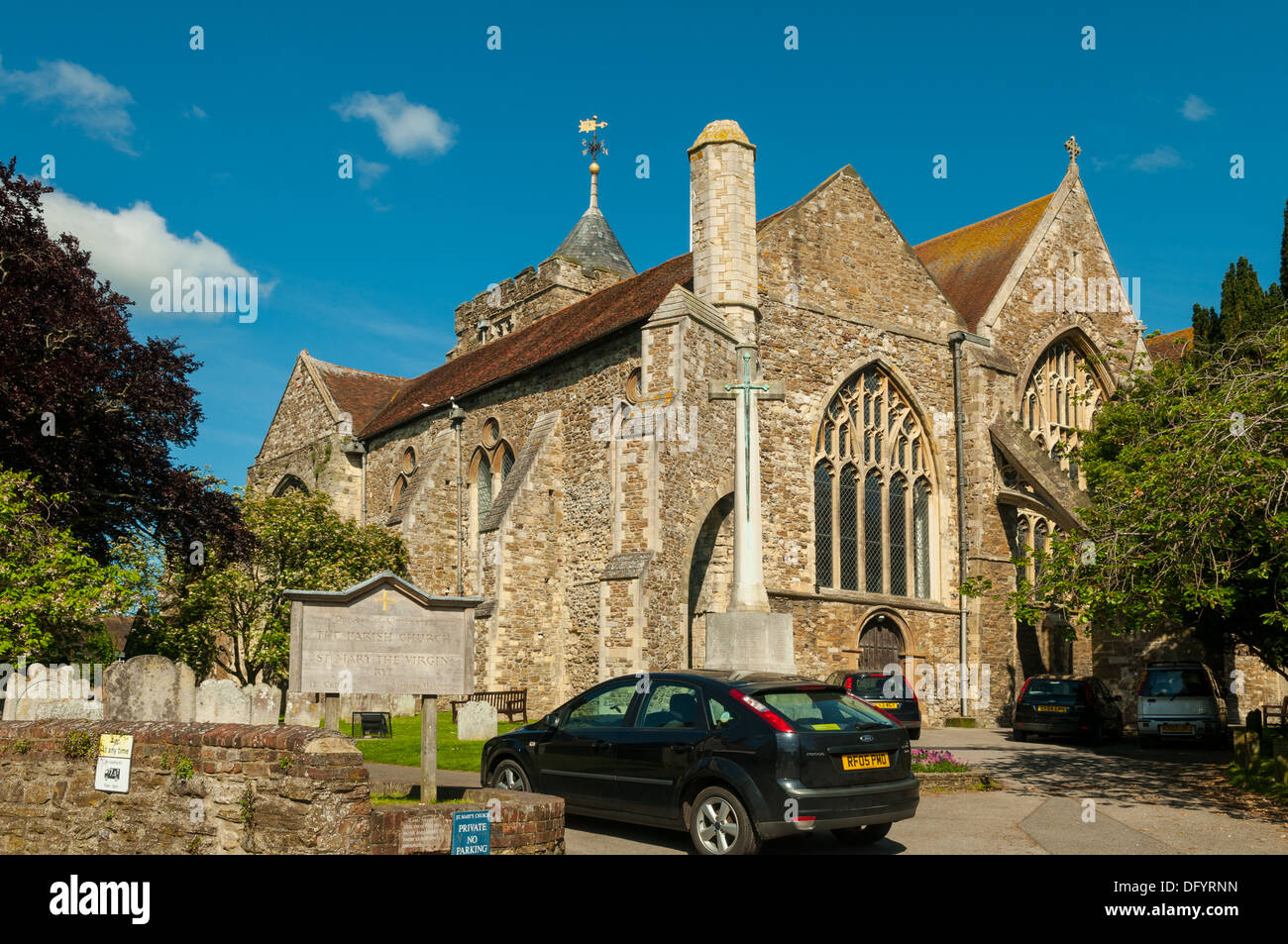 St. Marien Kirche, Roggen, East Sussex, England Stockfoto
