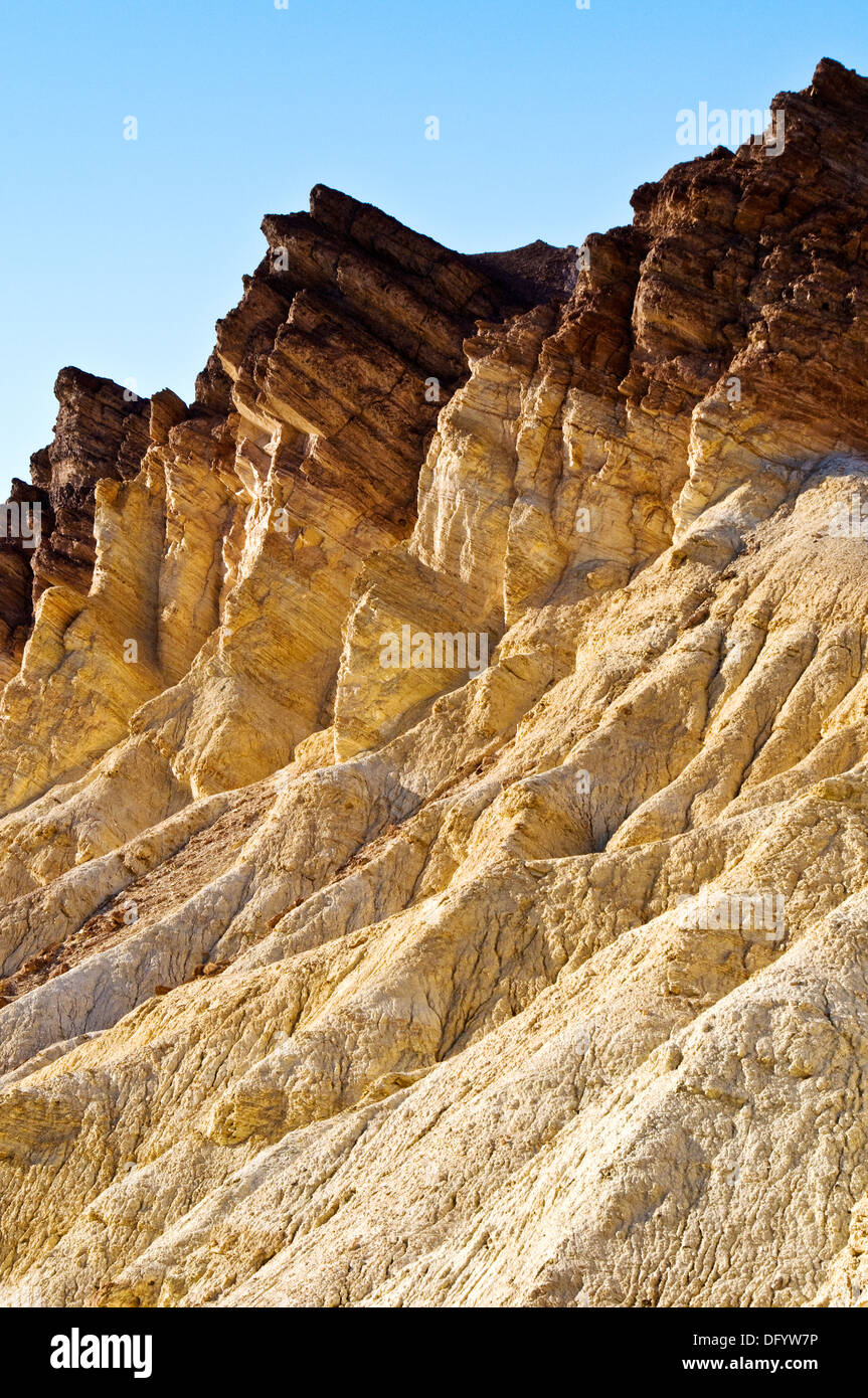 Gold Canyon Wände im Death Valley Stockfoto