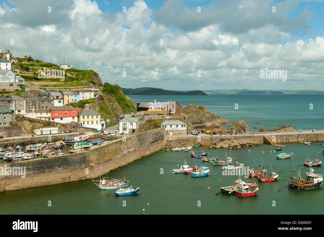 Hafen von Mevagissey, Cornwall, England Stockfoto