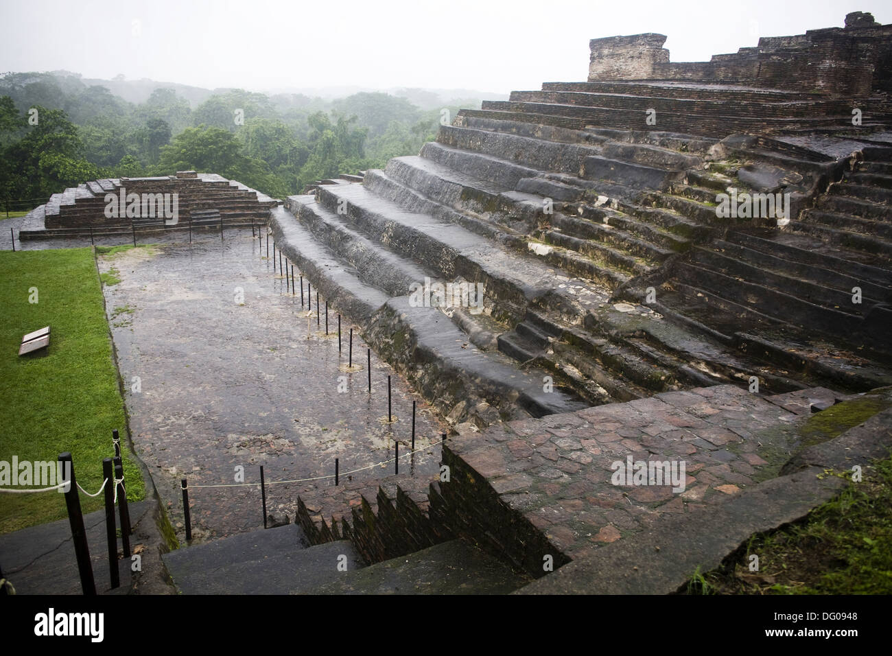 Comalcalco präkolumbischen Maya Ausgrabungsstätte, Tabasco, Mexiko Stockfoto
