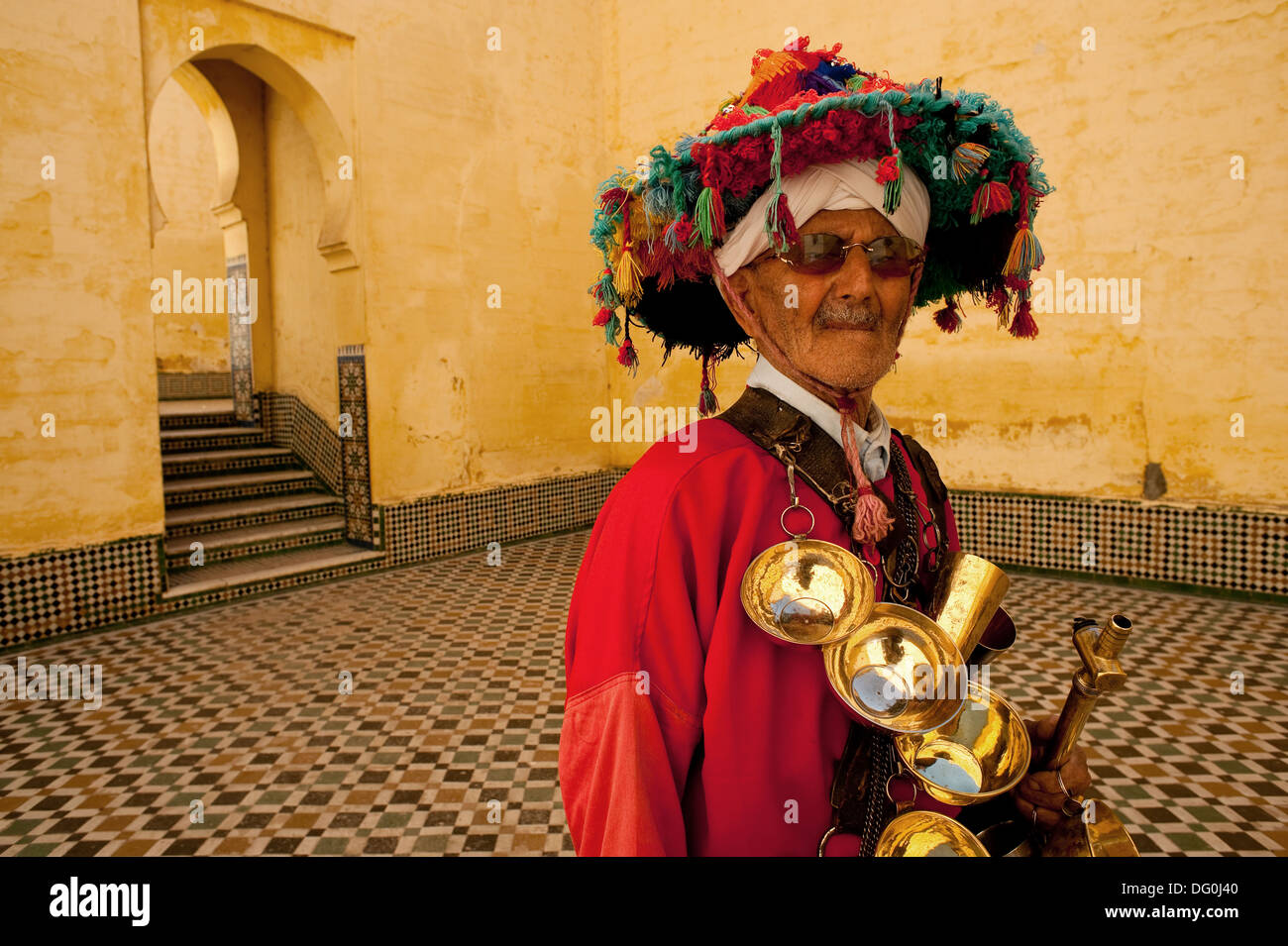 Wasser-Verkäufer (Marokko) Stockfoto