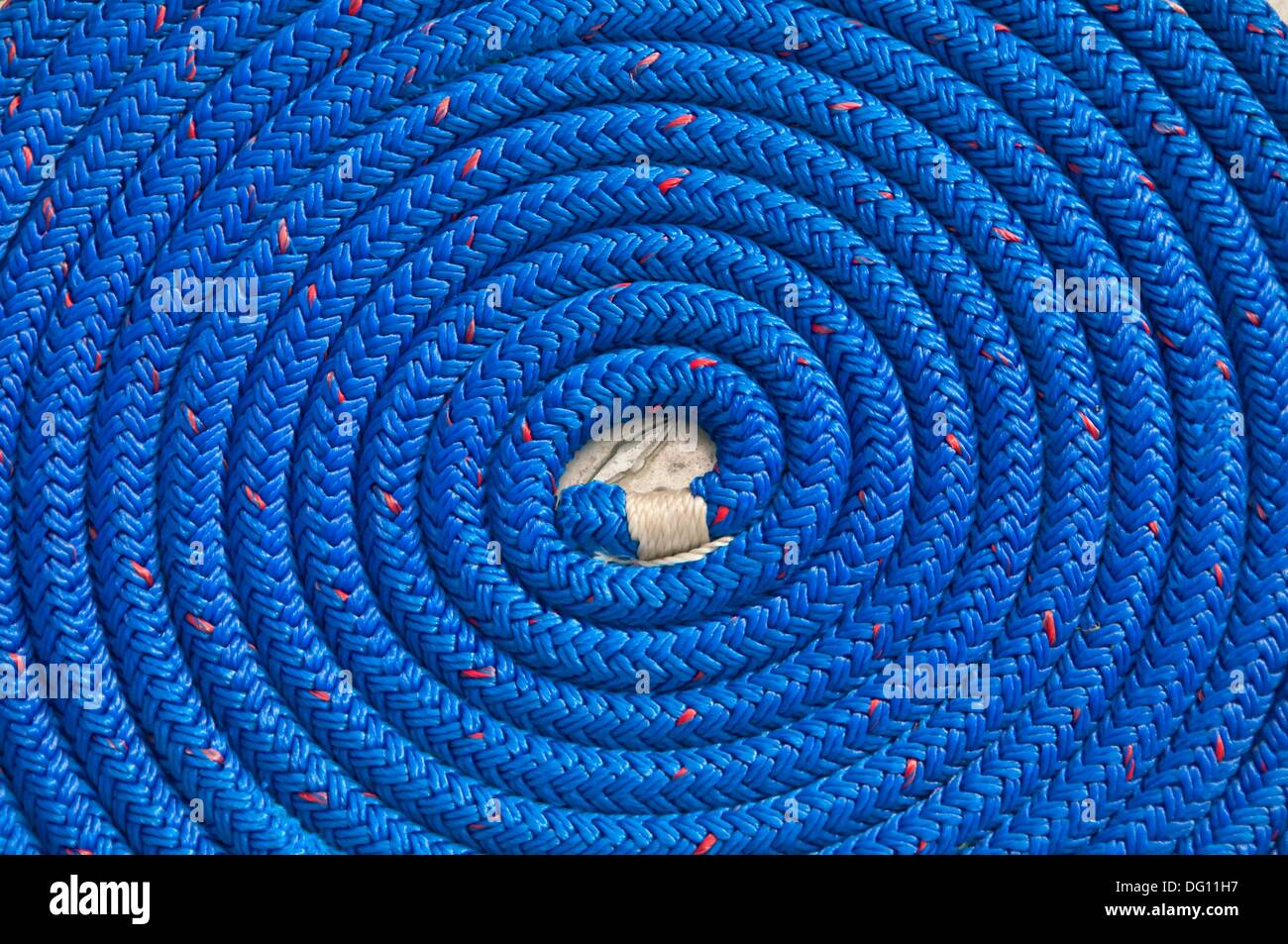 Blaues Seil Schleife, Charleston Marina, Charleston, OR, USA Stockfoto
