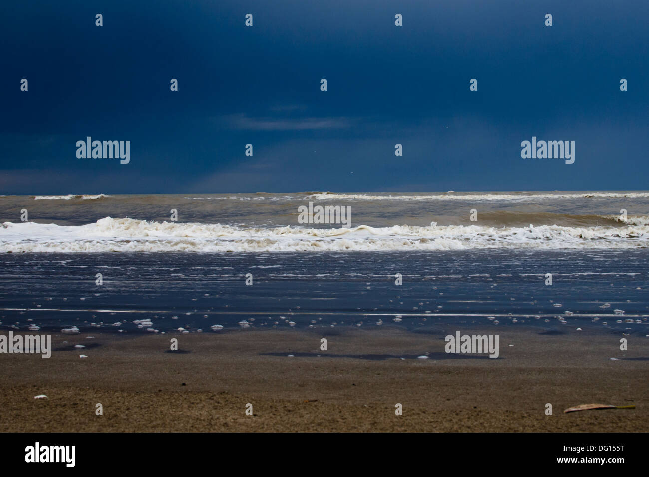 Küste Strand in San Clemente del Tuyu, Argentinien Stockfoto