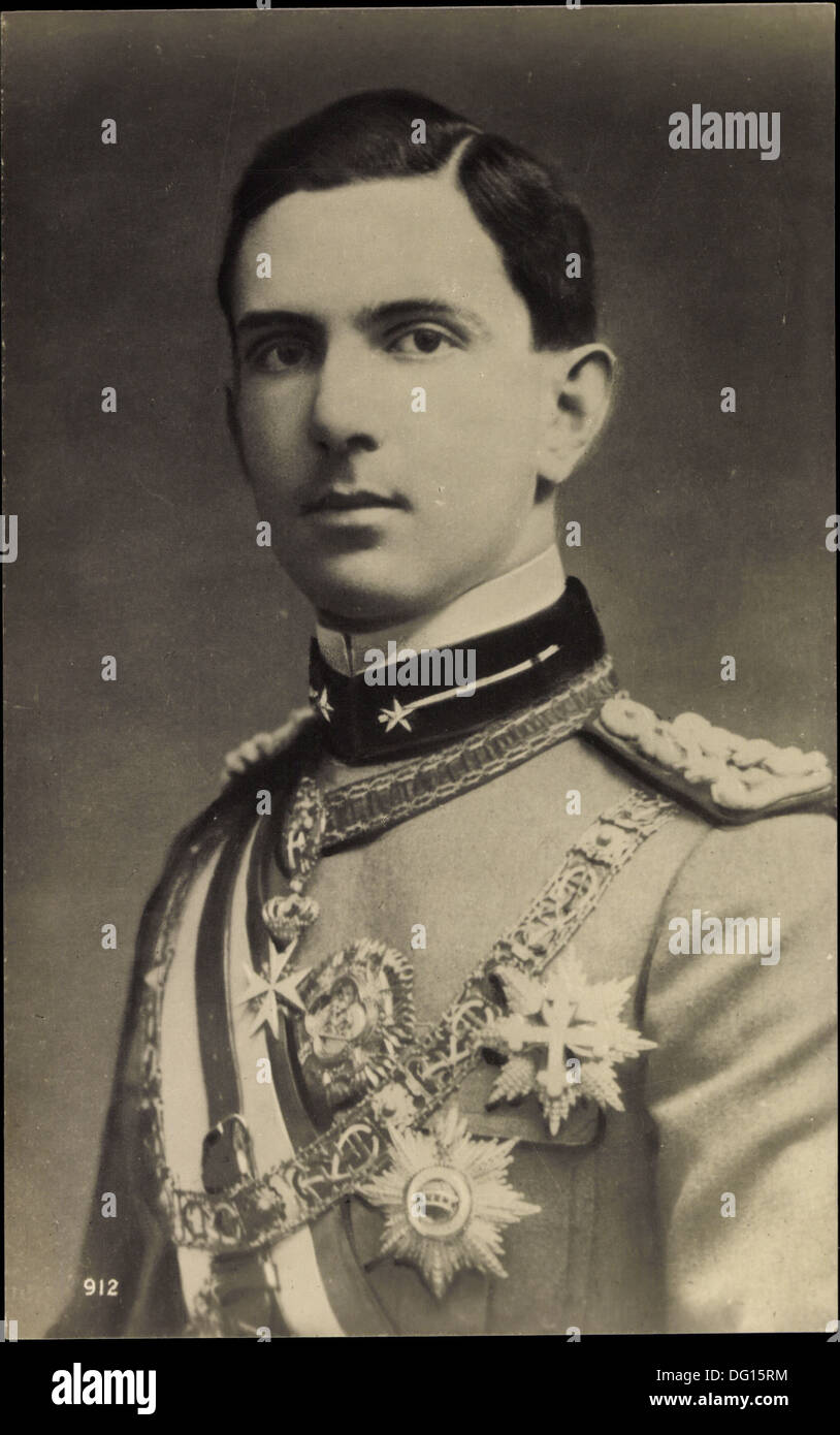 AK S.A.R Umberto di Savoia, Principe di Piemonte; Stockfoto