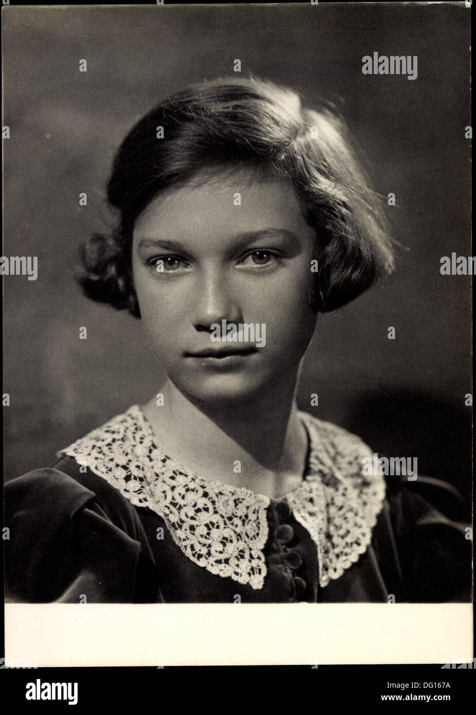 AK Prinzessin Joséphine Charlotte von Belgien, Porträt; Stockfoto