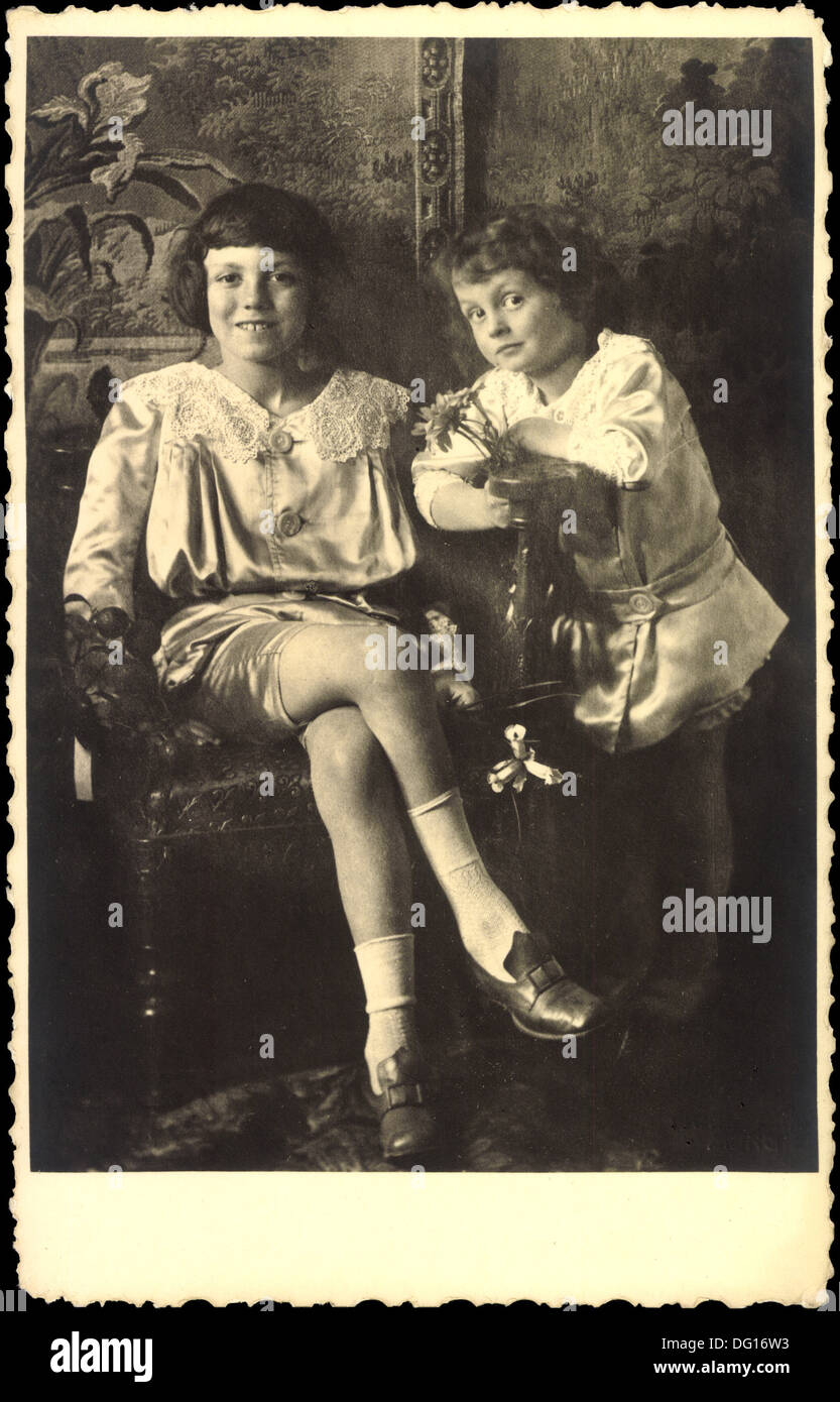 AK Kgl. Erweiterungsset Luitpold Und Prinz Albrecht von Bayern; Stockfoto