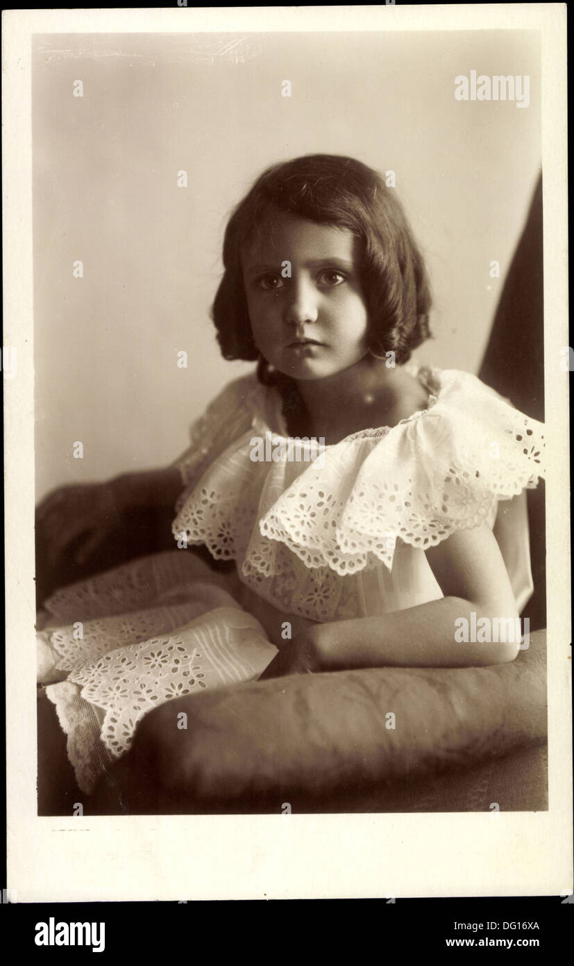 AK Prinzessin Editha Marie Gabrielle von Bayern, Junge Jahre; Stockfoto