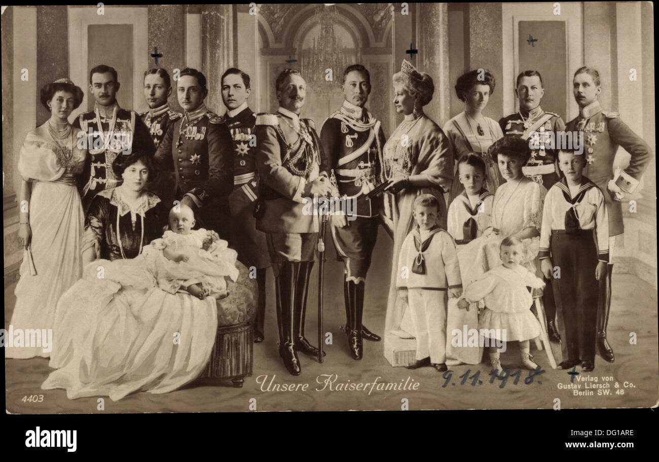 AK S. R. H. Prinz Luitpold Und Prinz Albrecht von Bayern, 07 03 1910; Stockfoto