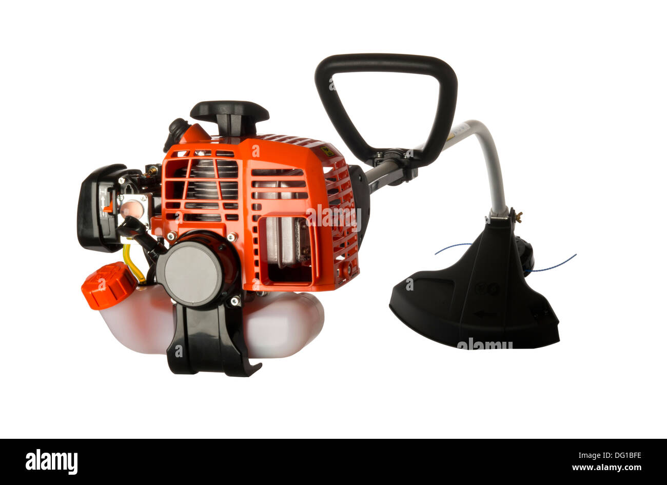 Rasentrimmer oder Sträucher oder Unkrautfresser. Stockfoto