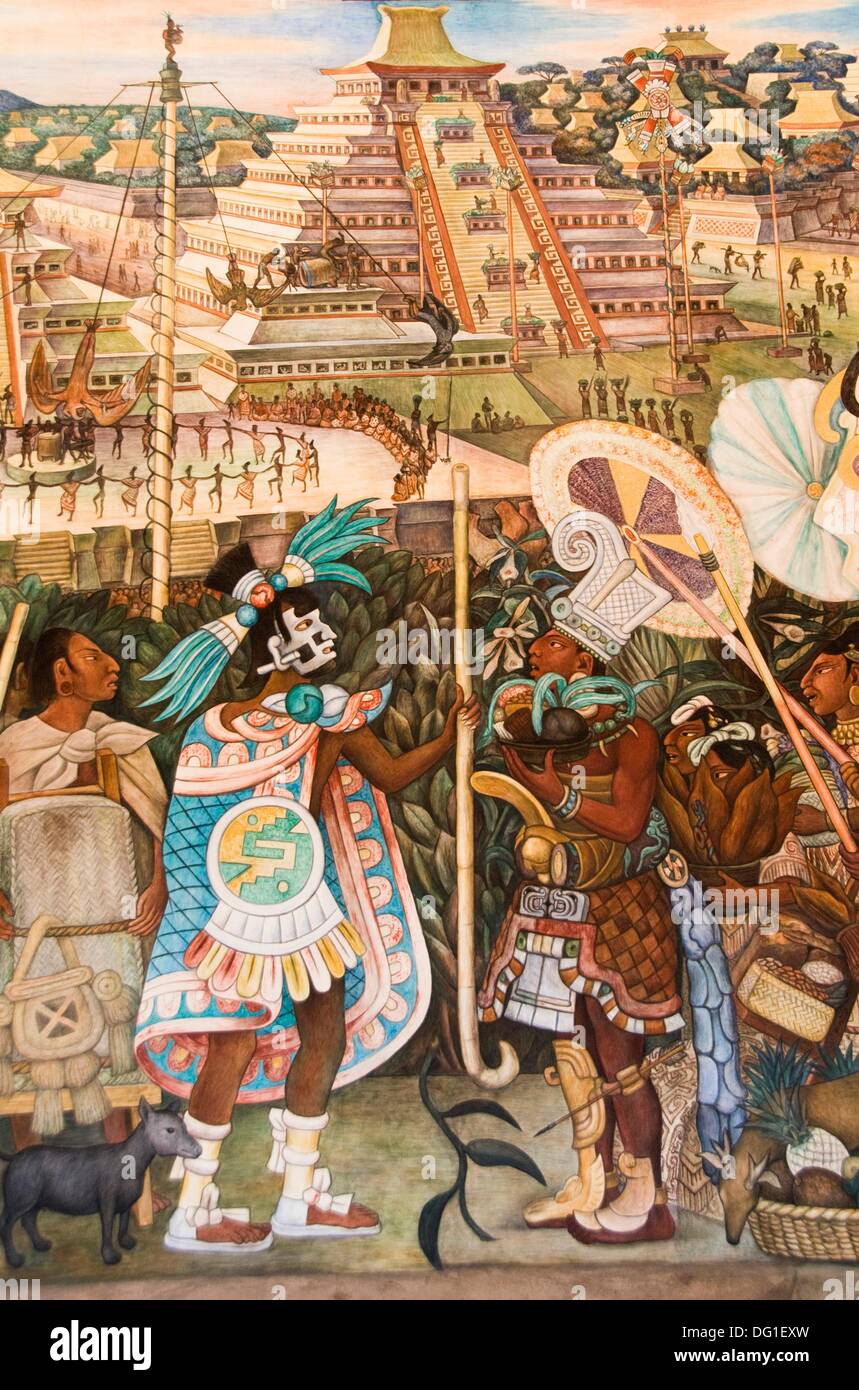 Zweiten Stock Wandgemalde Von Mexikos Beruhmten Maler Diego Rivera