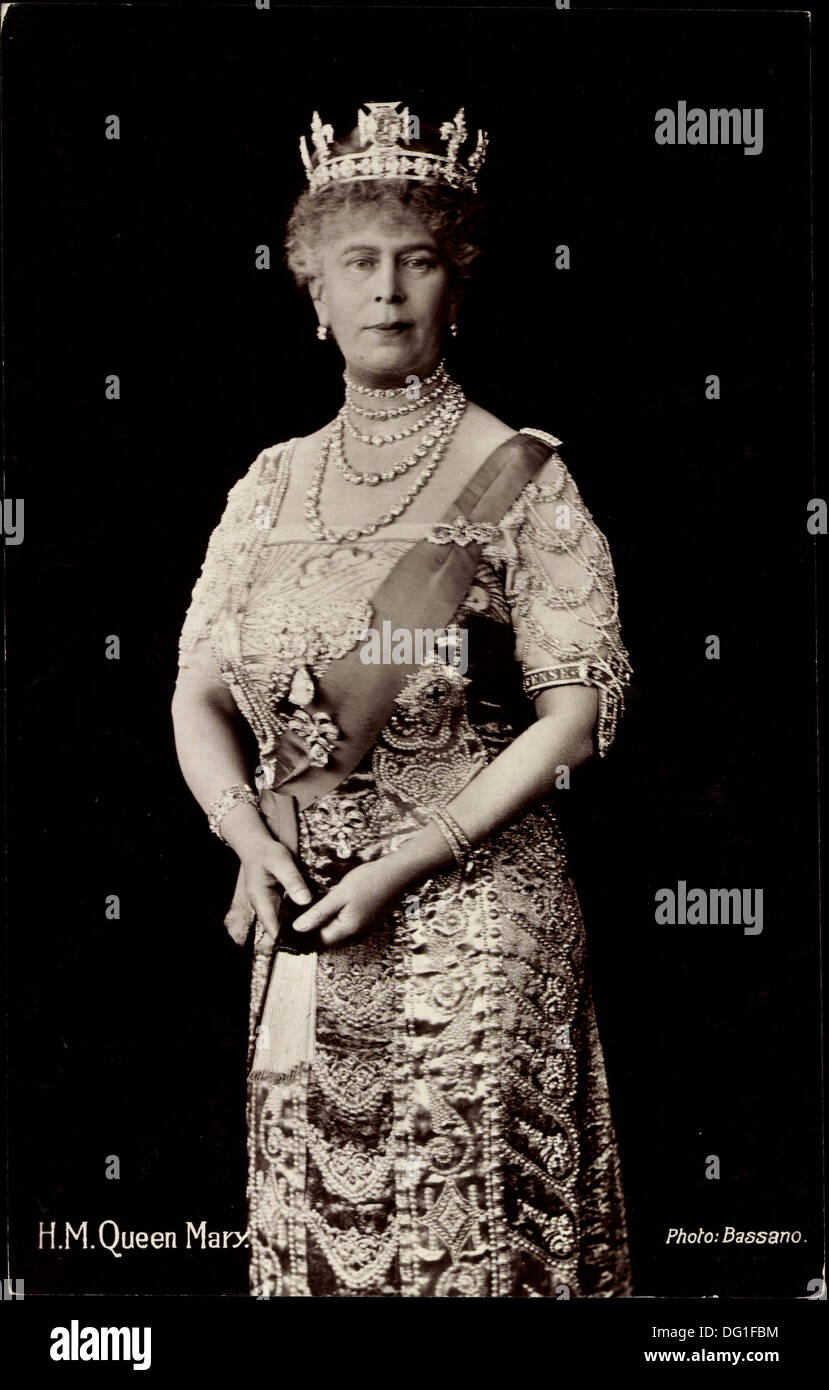 AK Her Majesty Queen Mary, Königin Maria von Teck, England; Stockfoto