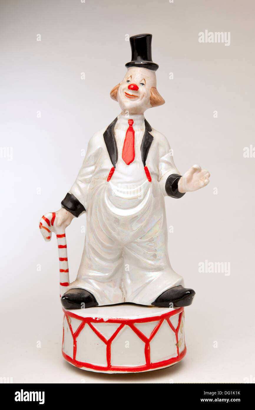Clown-musikalische Karussell-box Stockfoto