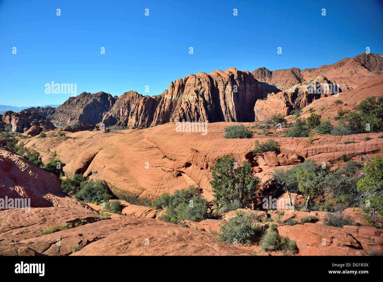 Roter Sandstein-Formationen im südlichen Utah. USA Stockfoto