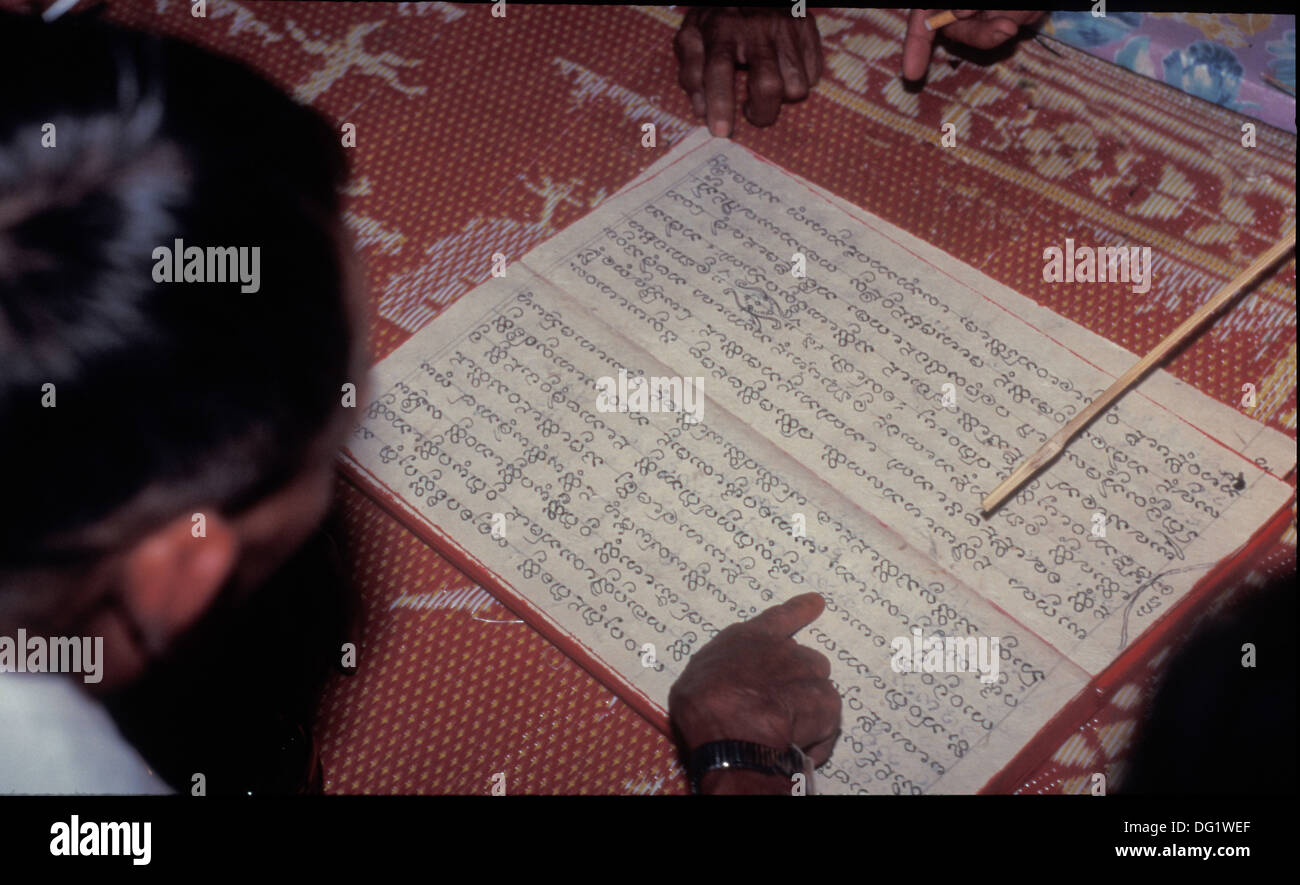 Lesen Sie die Sprache nur in Yunnan Region bekannt, Stockfoto