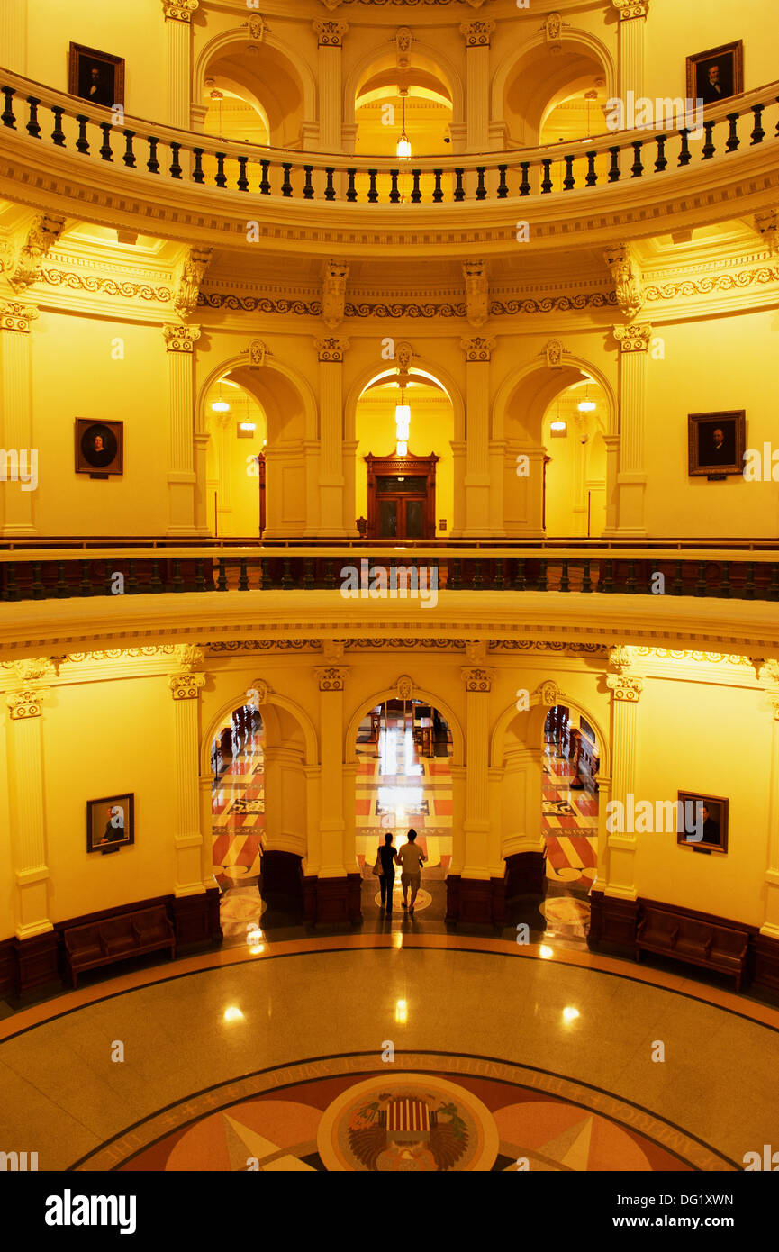 Texas State Capitol Rotunde Stockfoto