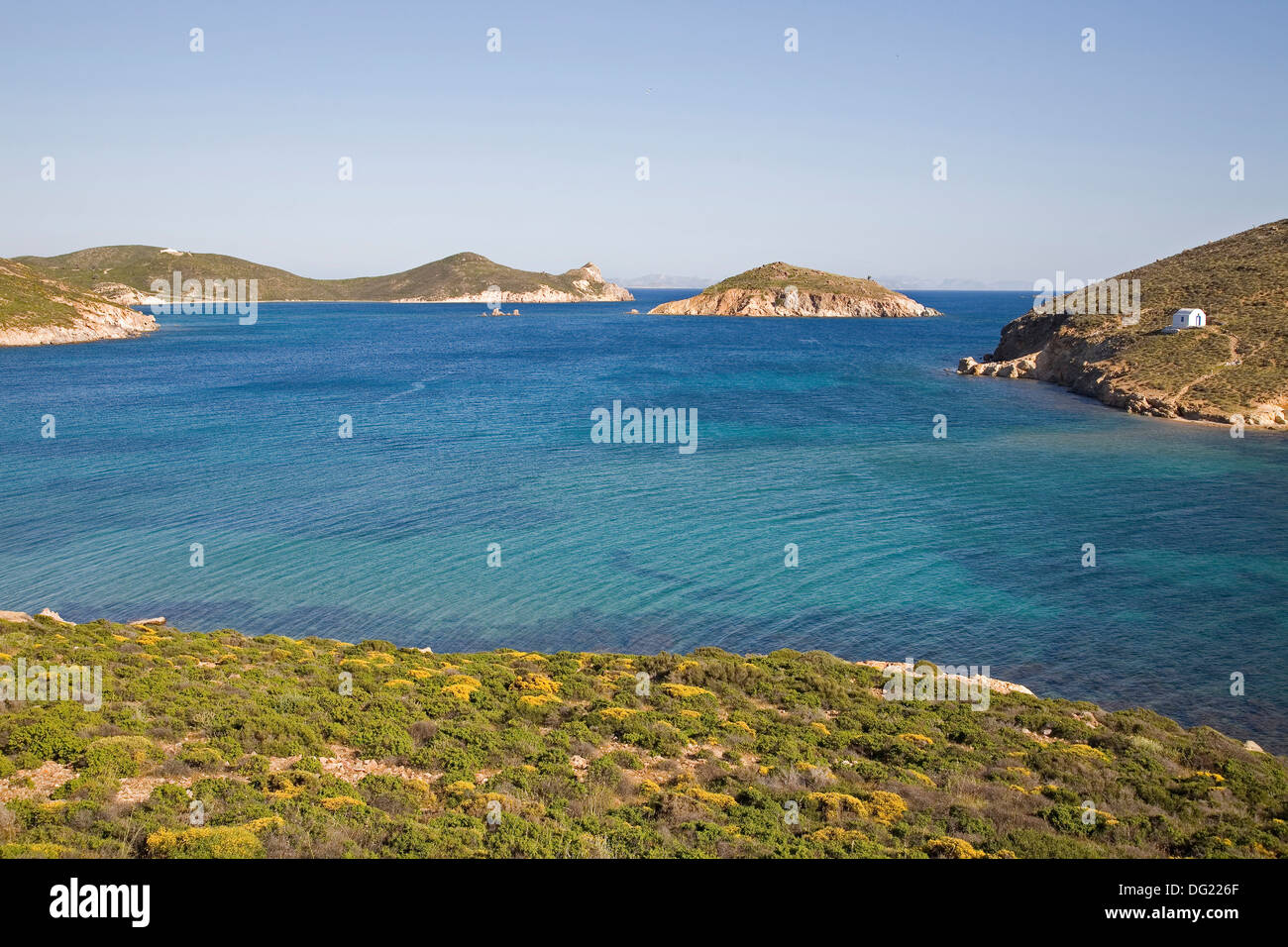Europa, Griechenland, Dodekanes, Insel Patmos, Agios Georgios Insel Stockfoto