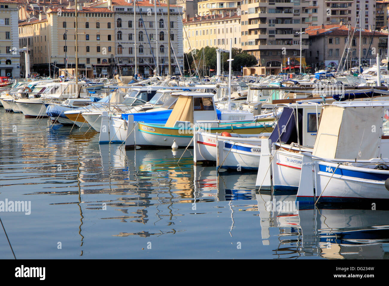 Alten Hafen, Marseille, Provence, Frankreich Stockfoto