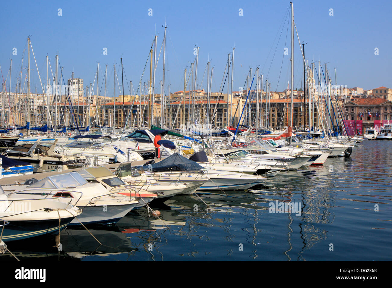 Alten Hafen, Marseille, Provence, Frankreich Stockfoto