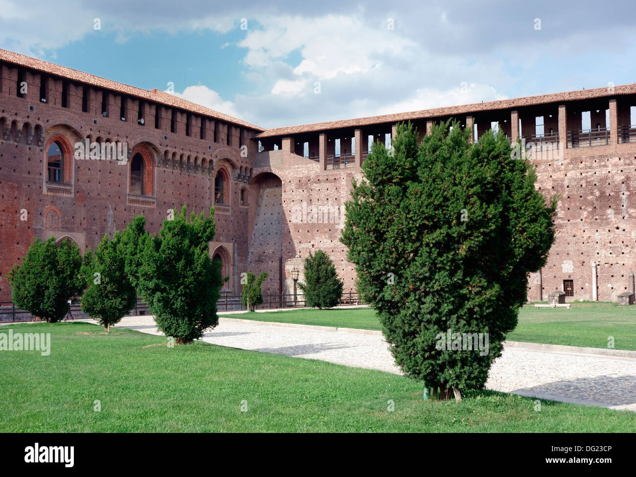 Schloss Sforza in Mailand Stockfoto