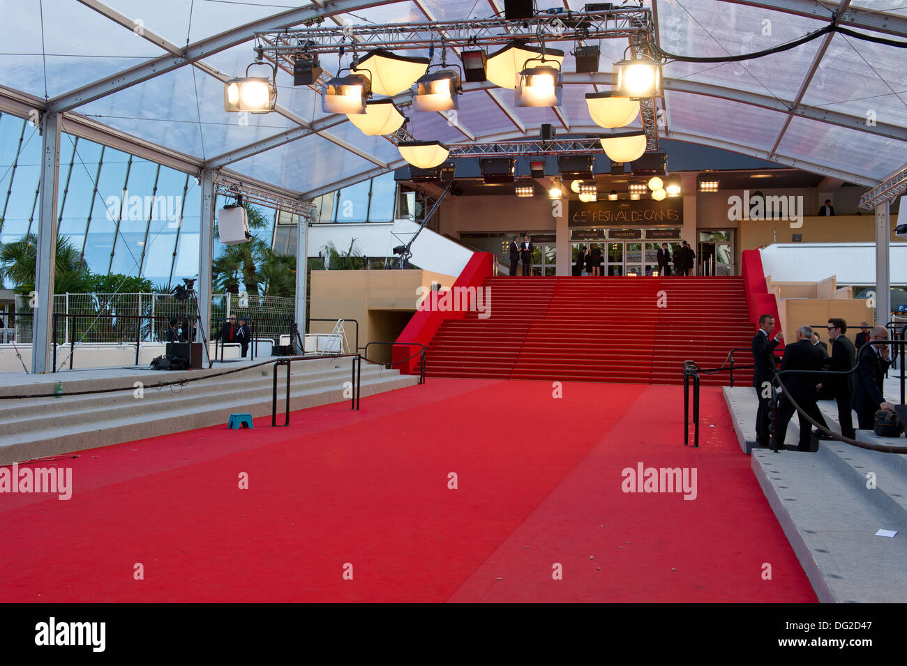 CANNES, Frankreich - Mai 23: Palais des Festivals während der 65. Annual Cannes Film Festival am 23. Mai 2012 in Cannes, Frankreich Stockfoto