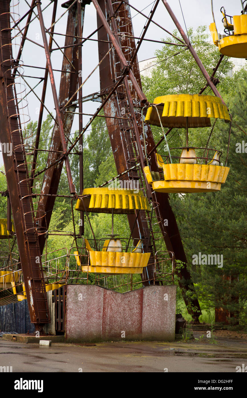 Pripjat, Tschernobyl-Vergnügungspark Stockfoto