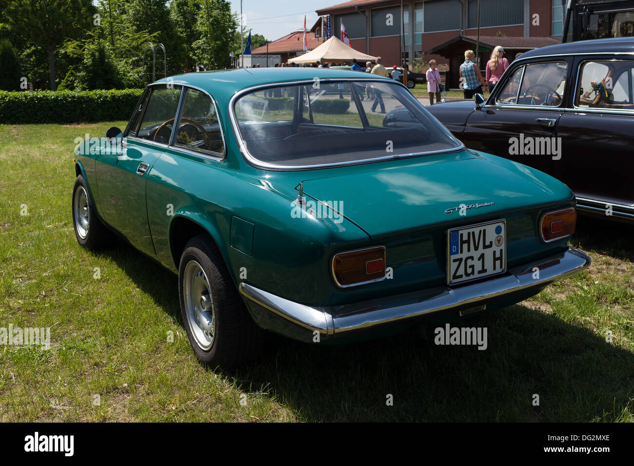 Italienische Auto Alfa Romeo GT 1300 Junior, Rückansicht Stockfoto