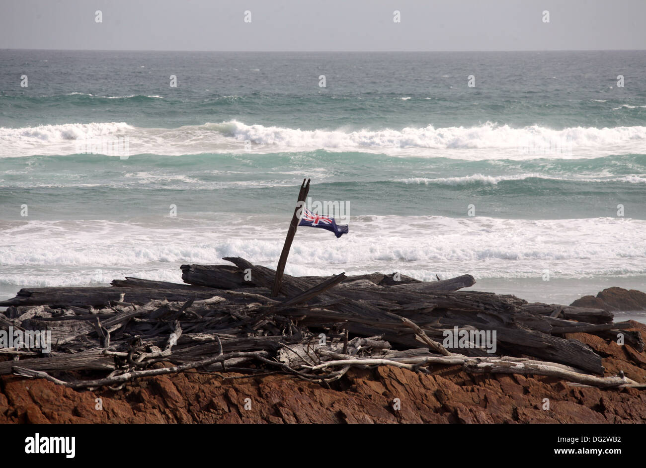 Der Rand der Welt bei Arthur River auf der weit Nord West Küste von Tasmanien Stockfoto