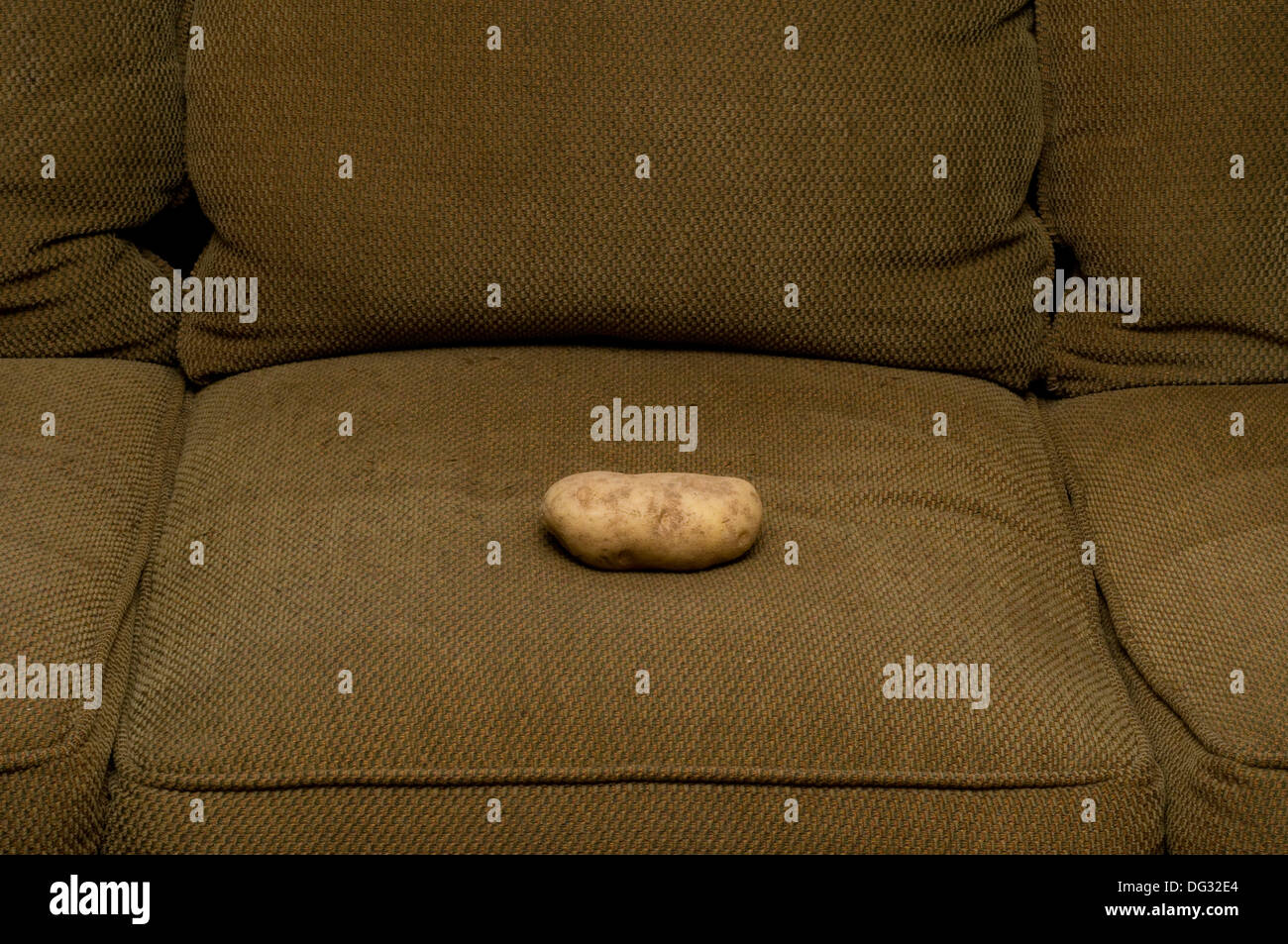 Konzeptbild - Couch-potato Stockfoto