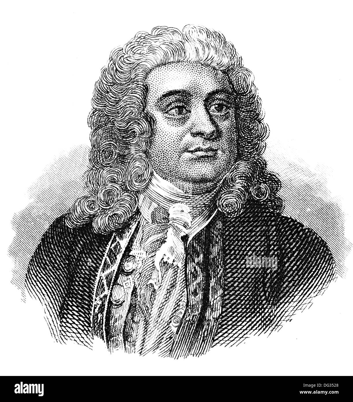 Händel oder George Frideric Handel, 1685-1759, ein deutsch-britischer Komponist des Barock Stockfoto