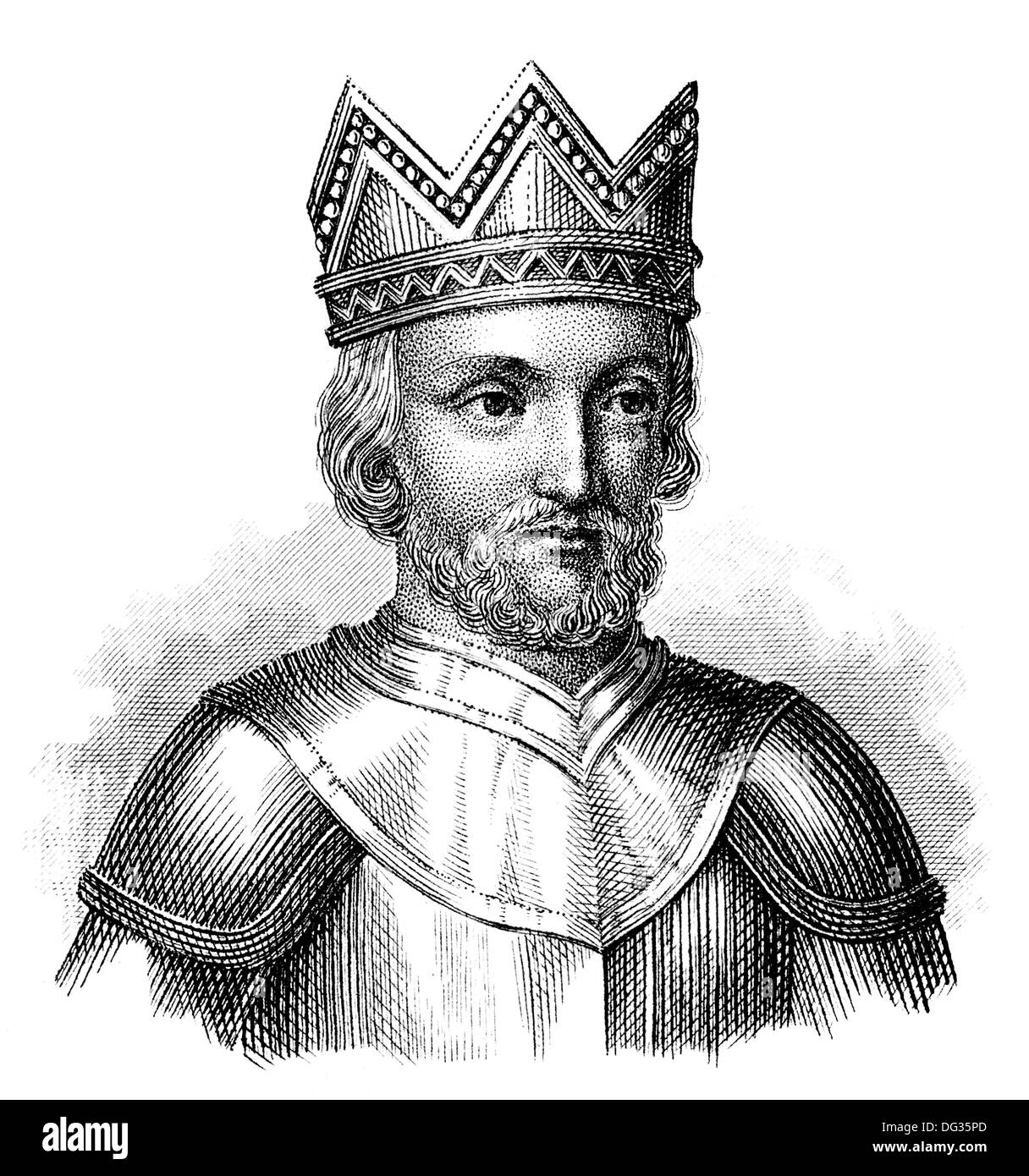 Friedrich ich Barbarossa, ca. 1122-1190, König von Deutschland und deutscher Heiliger römischer Kaiser, Haus von Hohenstaufen, Stockfoto