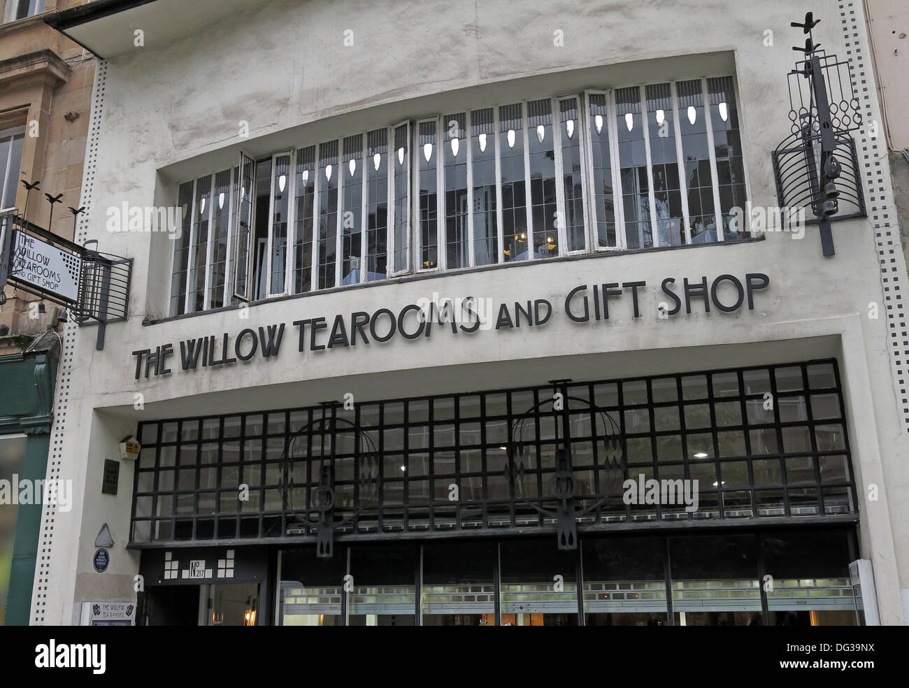 Die Willow Tearooms und Geschenkeladen, Glasgow, Schottland, Vereinigtes Königreich Stockfoto