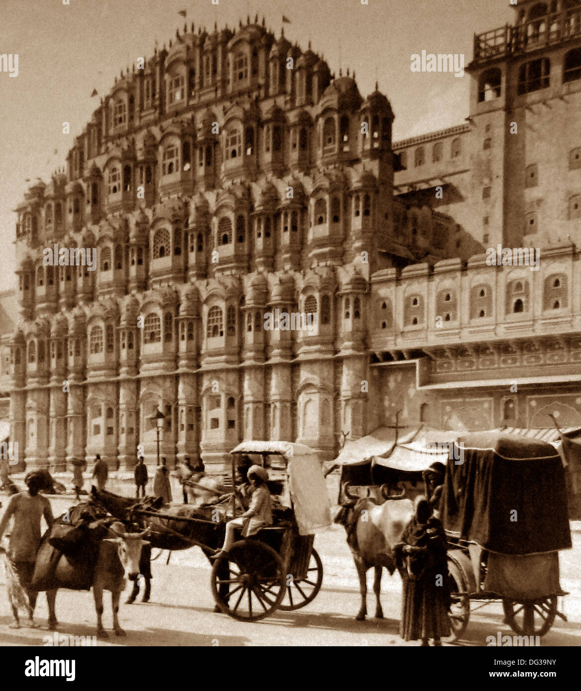 Indien - Palast der Winde Jeypore frühen 1900er Jahren Stockfoto