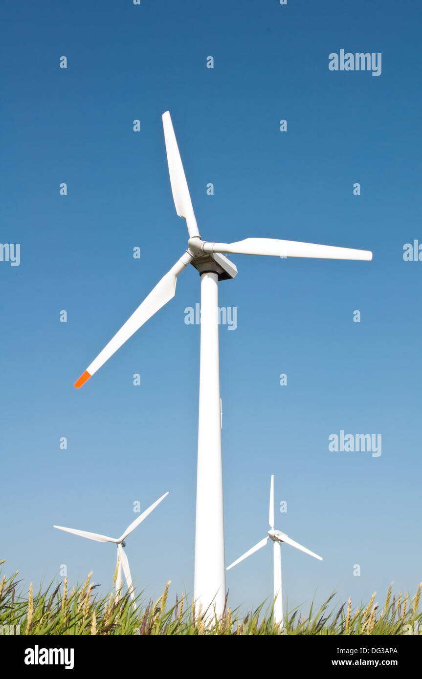 Windkraftanlagen in Esbjerg, Dänemark Stockfoto