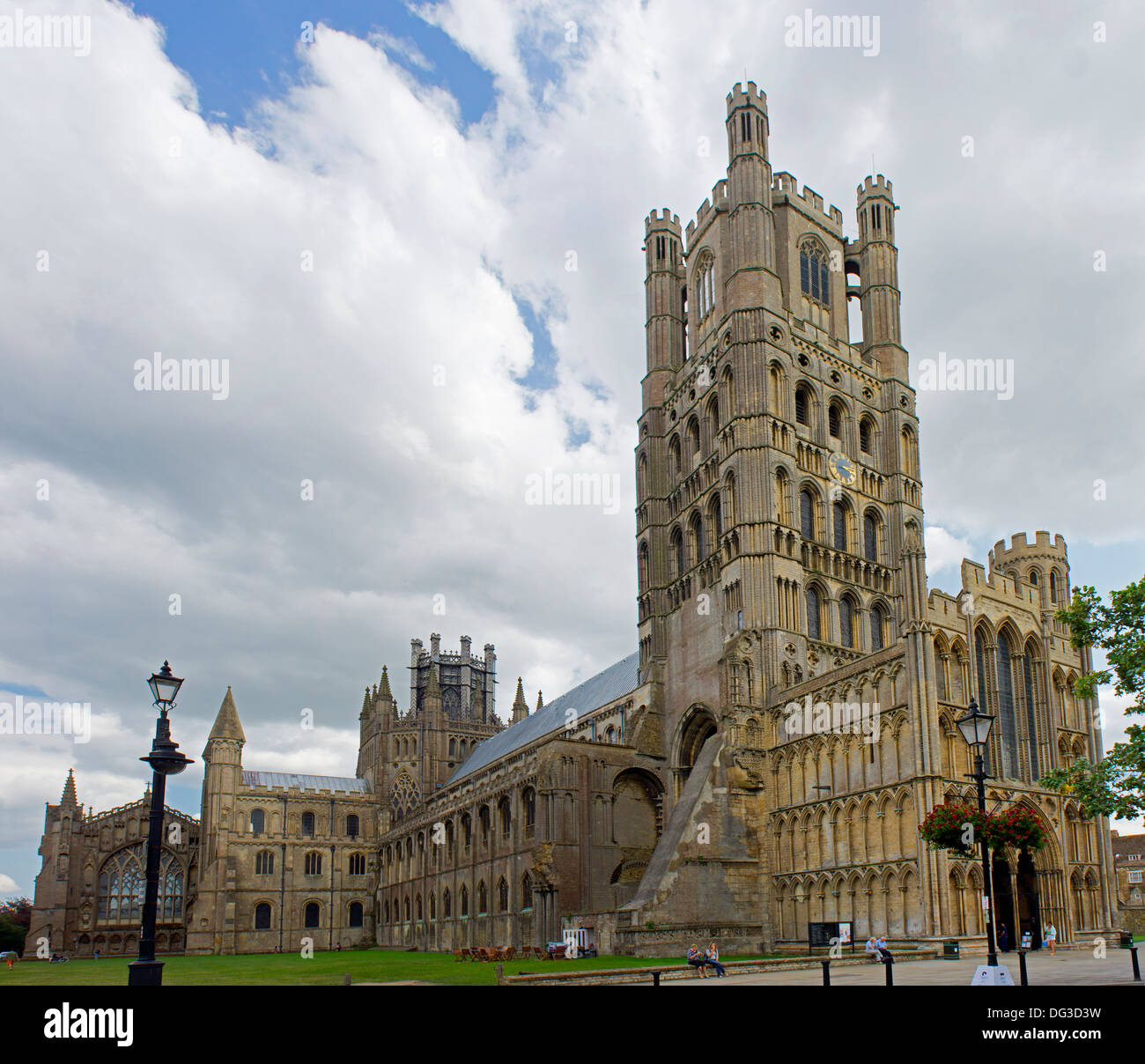 Ely Kathedrale England Uk (Dies ist eine genähte Panorama) Stockfoto