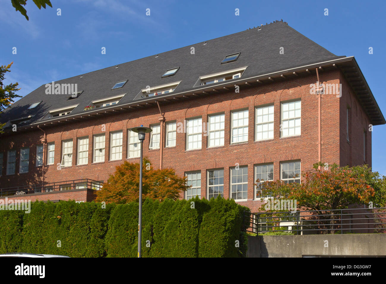 Große komplexe Queen Anne Industriegebiet Seattle WA. Stockfoto