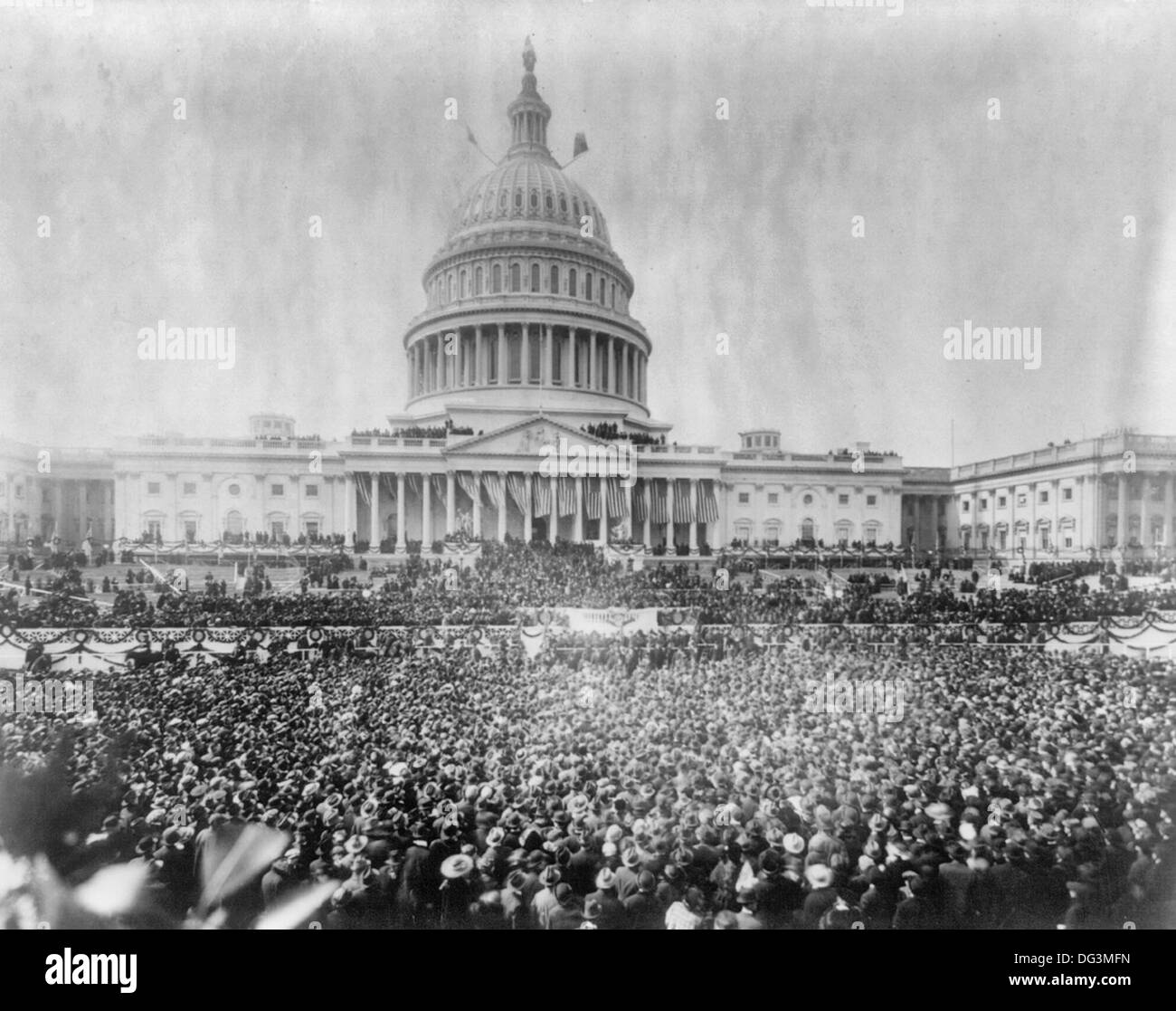 Präsident Woodrow Wilsons Einweihung, 4. März 1917 Stockfoto