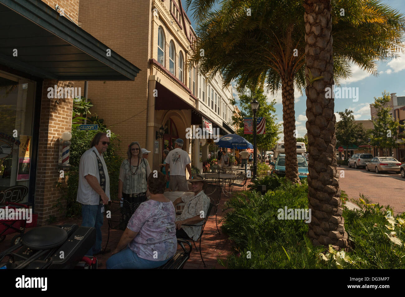 Straßen in Eustis im 16. jährlichen Folk Festival 2013 Eustis, Florida Stockfoto