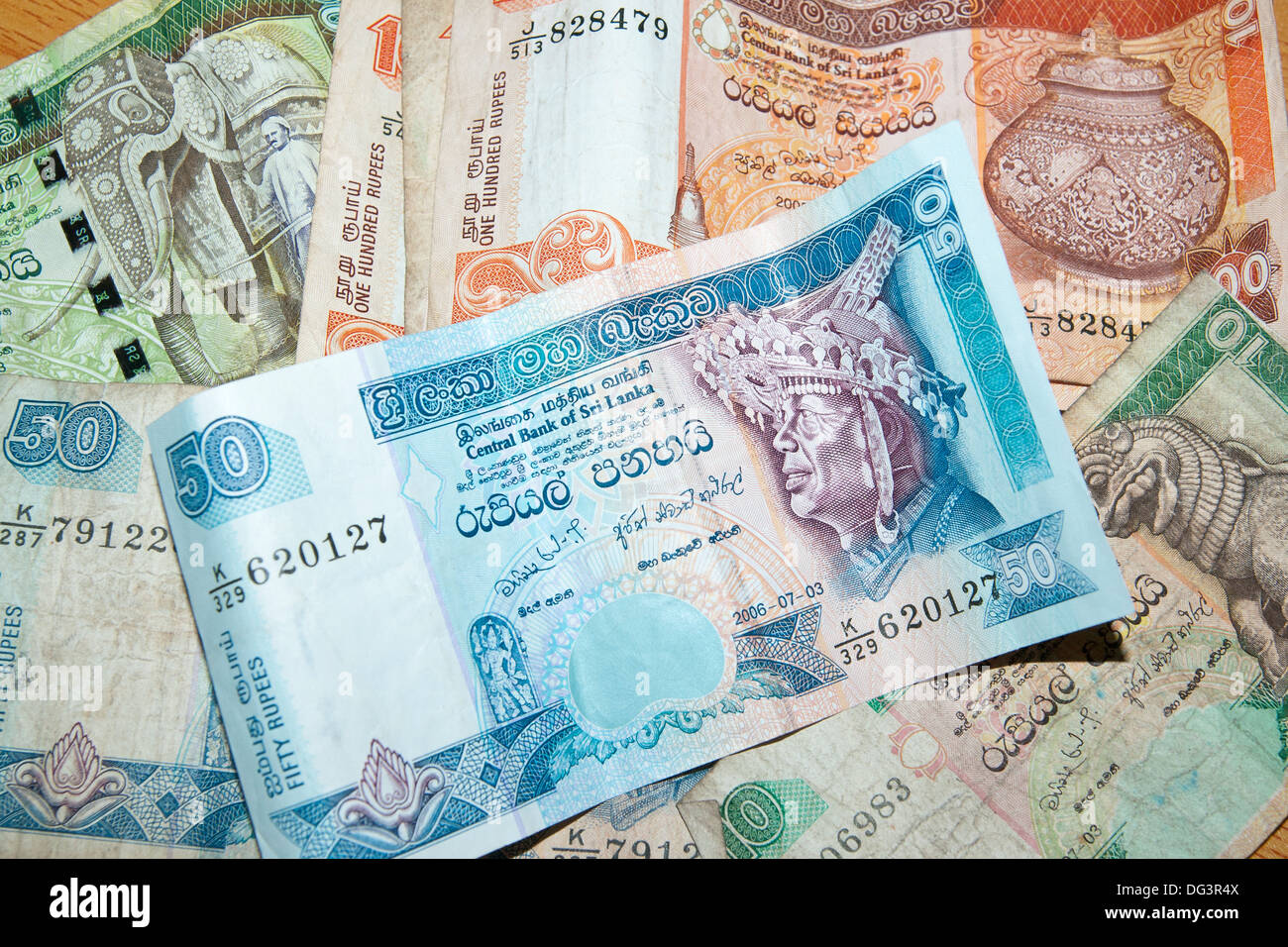 Landeswährung, Sri Lanka, Indischer Ozean, Asien Stockfoto