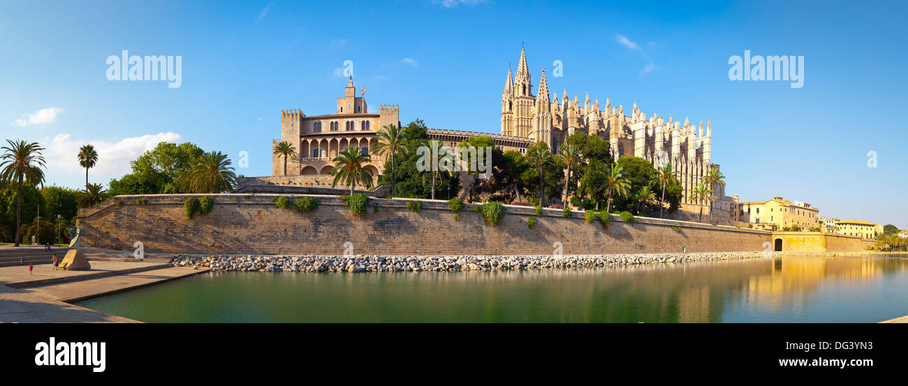 Kathedrale La Seu, Palma De Mallorca, Mallorca, Balearen, Spanien, Mittelmeer, Europa Stockfoto